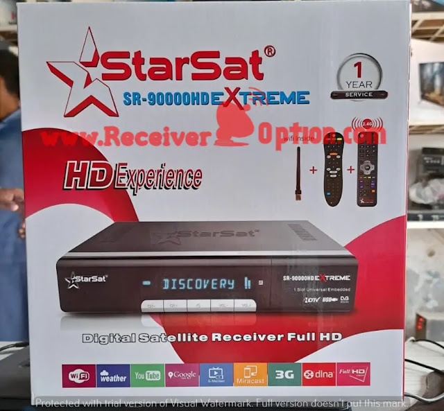 STARSAT SR-90000HD EXTREME RECEIVER NEW SOFTWARE V3.08 29 APRIL 2022