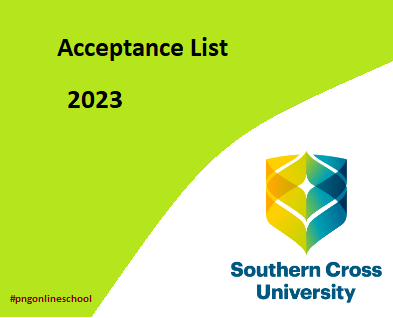 Southern Cross University  Acceptance List