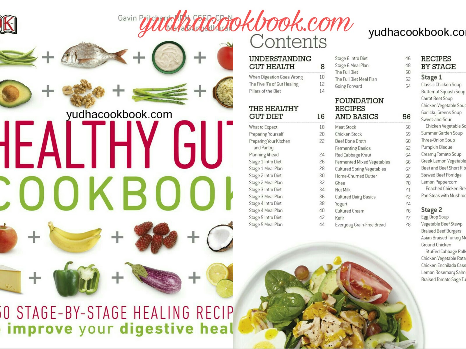 HEALTHY GUT COOKBOOK - 150 STAGE BY STAGE HEALING RECIPES