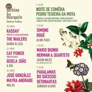 Cartaz Festival Jardins do Marquês 2025 em Oeiras