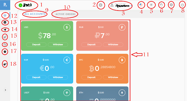 شرح واجهة بنك البايير payeer