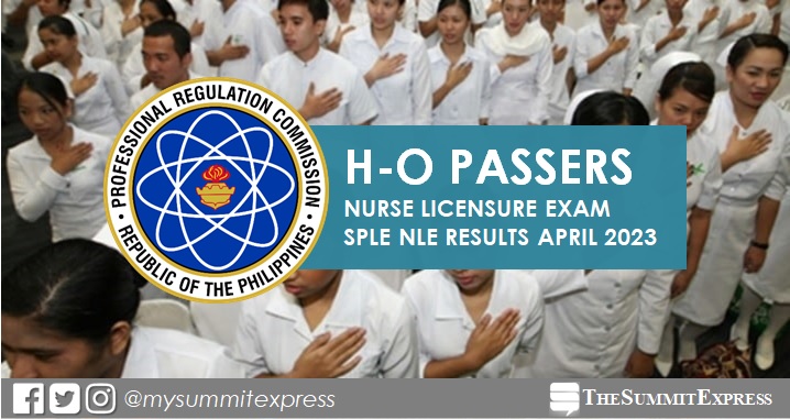 H-O Passers: SPLE NLE Result April 2023 nursing board exam