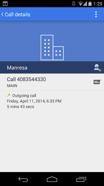 Updated Android dialer app