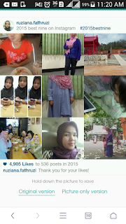 instagram, unizara.com, #2015bestnine, cara membuat best nine 2015