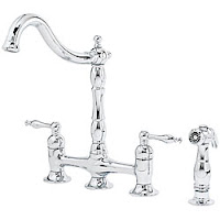 Bridge Faucet With Sprayer