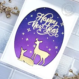 Sunny Studio Stamps: Season's Greetings Rustic Winter Dies Happy New Year's Card by Ana Anderson 