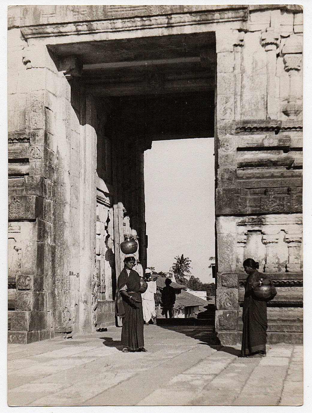 Gateway of a Temple at Belur, Karnataka - c1930's