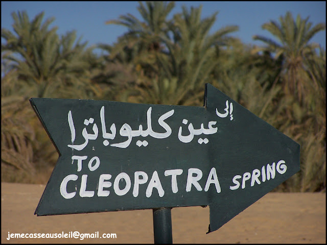 Vers les bains de Cléopâtre à Siwa
