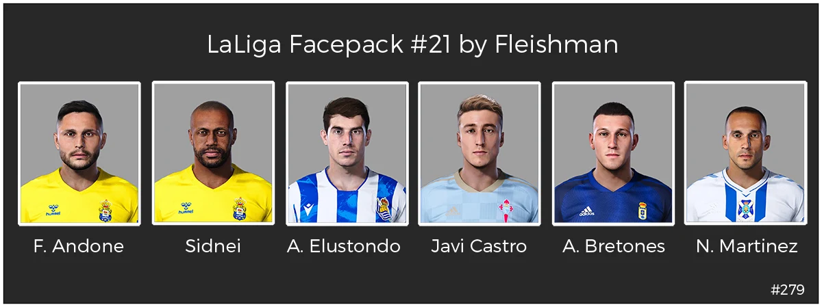 PES 2021 La Liga Facepack #21 by Fleishman