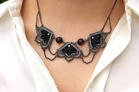 JewelMint Black Chain Necklace