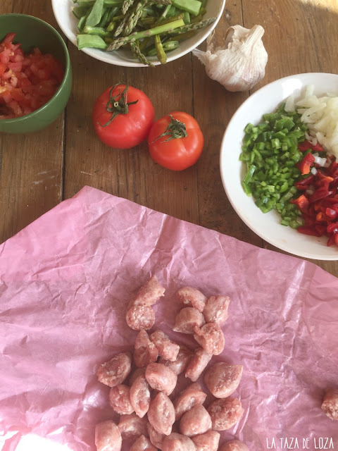 verduras-para-un-arroz-con-butifarras