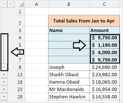 Consolidate Data From Multiple Worksheet to Single Worksheet in Excel