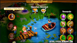 FarmVille 2 Country Escape, Fishing pond with a small boat