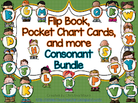 http://www.teacherspayteachers.com/Product/Flip-Book-Pocket-Chart-Cards-and-more-Consonant-Bundle-758961