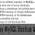 Easy MySQL Backup & Restore – CodeCanyon