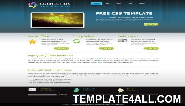 Business Portfolio Blue CSS Website Template