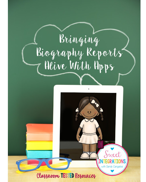 This blog post recommends 5 favorite apps for biography book reports. The apps include Animoto, Voice Thread, PicCollage,Pow, and Book Creator.