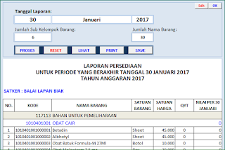 Aplikasi Excel Persediaan dan Permintaan Barang Versi 2