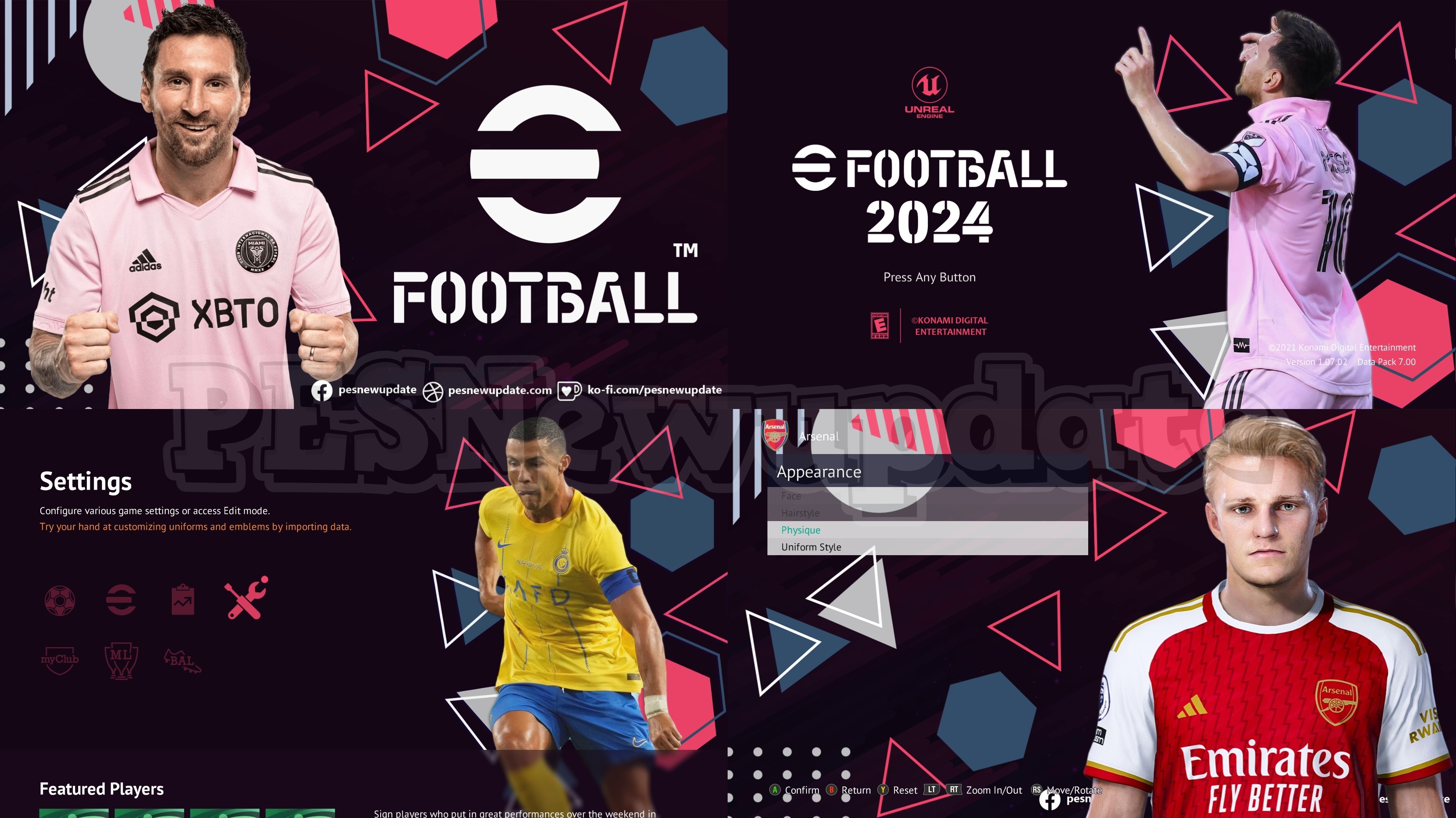 PES 2021 Menu eFootball 2022 SEASON 1 by PESNewupdate ~