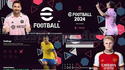 PES 2021 Menu eFootball 2024 RED V2 by PESNewupdate