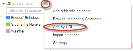 google calendar