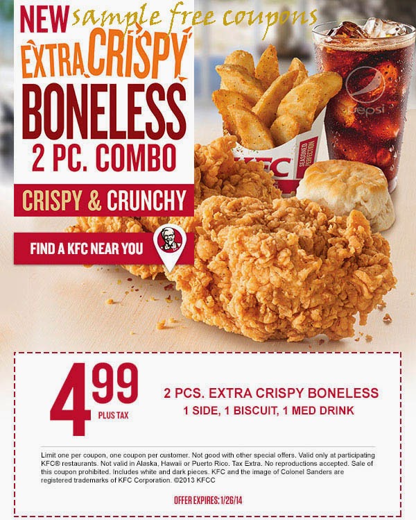 kfc coupons august 2014