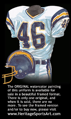 San Diego Chargers 1985 uniform