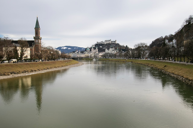 Panorama dal Ponte Müllner steg-Salisburgo