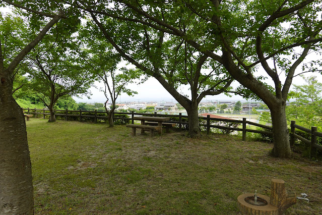 鳥取県米子市淀江町西原 淀江球場の公園からの眺望