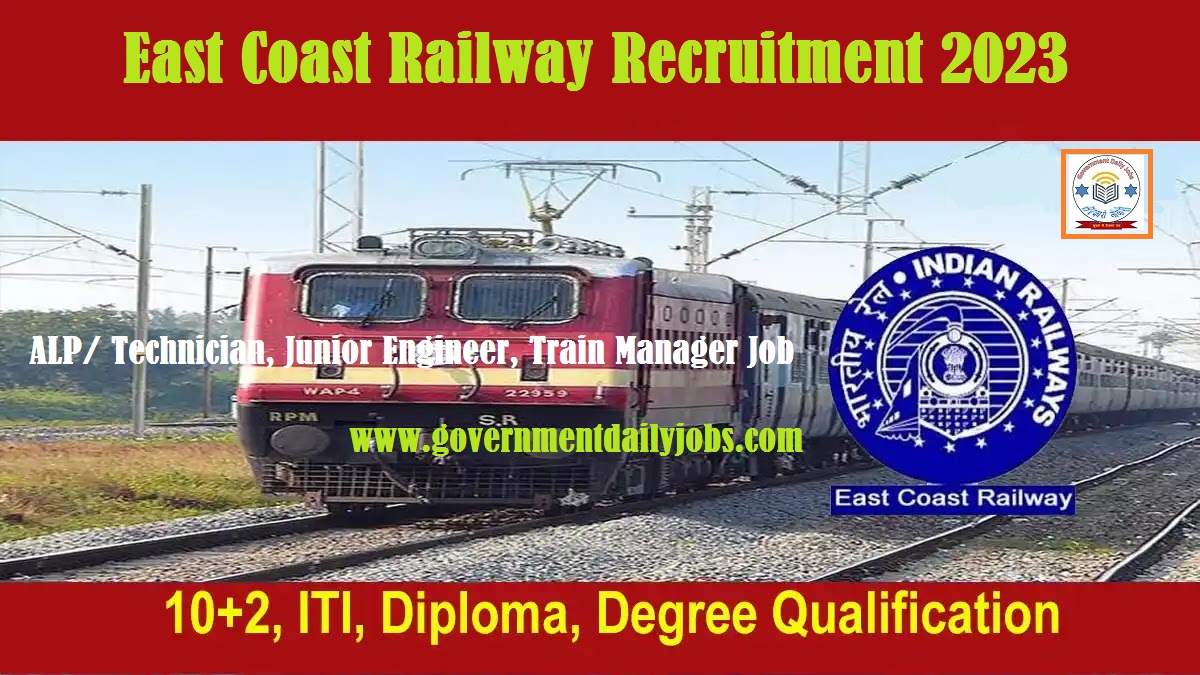EAST COAST RAILWAY RECRUITMENT 2023: APPLY ONLINE FOR 781 POSTS