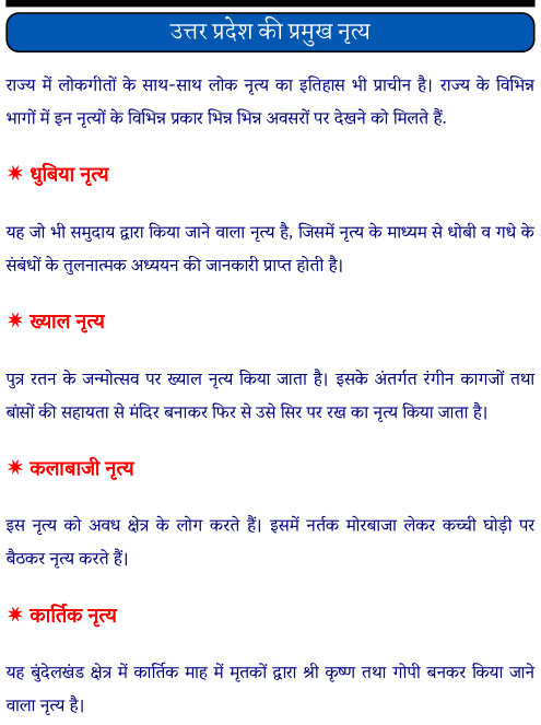 उत्तर प्रदेश के प्रमुख नृत्य पीडीऍफ़ पुस्तक | Uttar Pradesh Ke Pramukh Lok Nritya PDF Book In Hindi