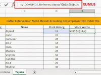 Cara Menggunakan Vlookup Beda Sheet