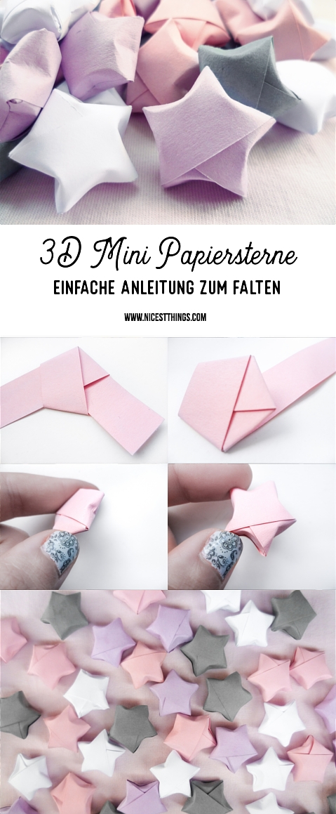 Diy 3d Papiersterne Falten Anleitung Für Origami Sterne