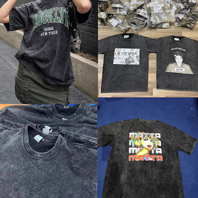 Custom Acid Wash Oversized T-shirts Manufacturer No Minimum