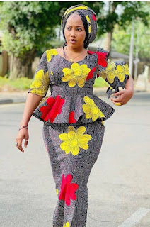 Ankara skirt and blouse