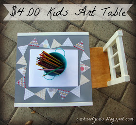 DIY - Kid's Art Table by orchardgirls.blogspot.com