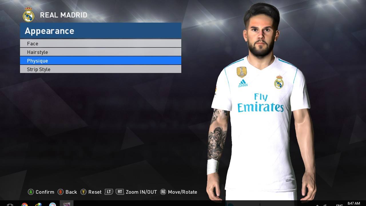 Pes-modif: Isco Pes 2017 Face + tattoo by Shenawy