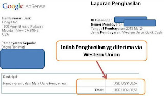 pembayaran melalui western union