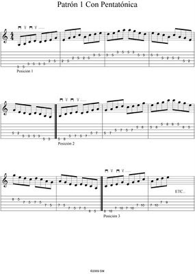 Clases de Guitarra Petatonica Patron 1