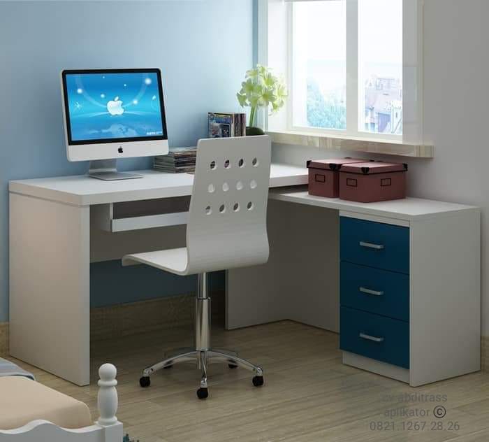 CONTOH MODEL MEJA KOMPUTER DAN LAPTOP MINIMALIS TERLARIS ...