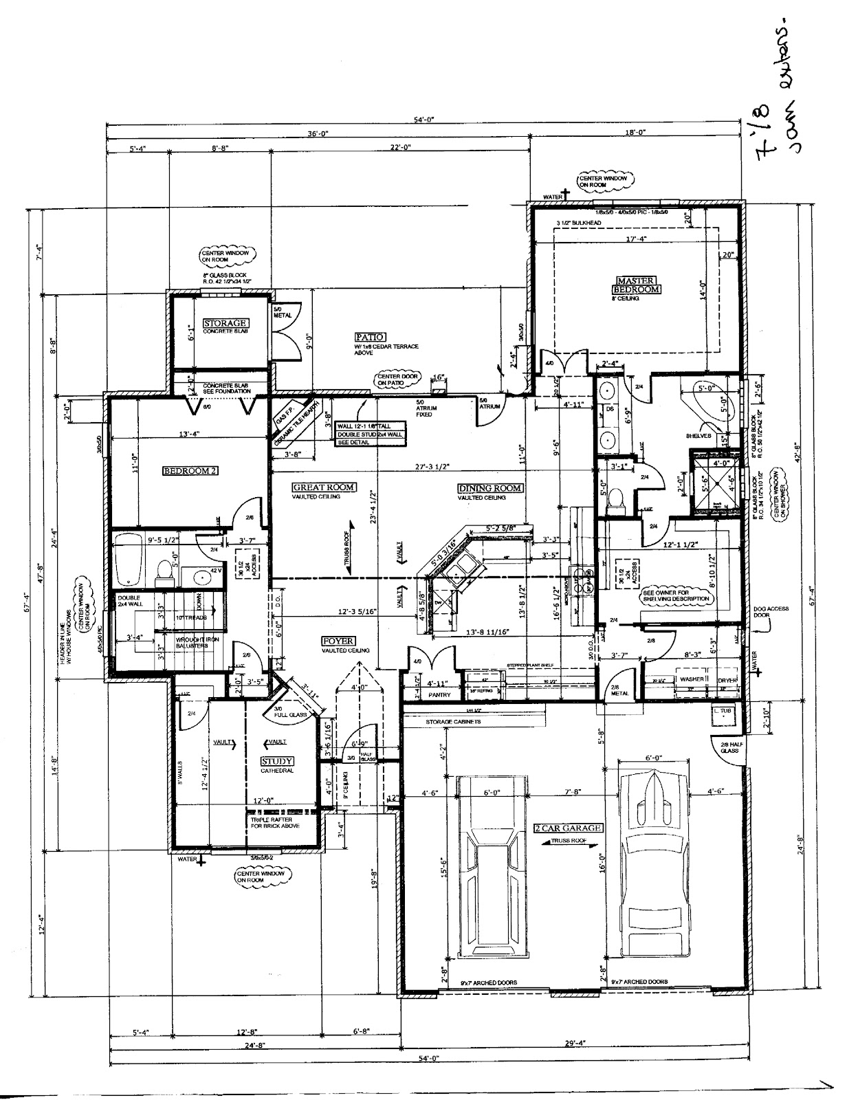House Floor Plan With Dimensions Main floor plan - please note