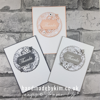 Peony Garden DSP Thank You Cards Trio Stampin' Up! Supply List