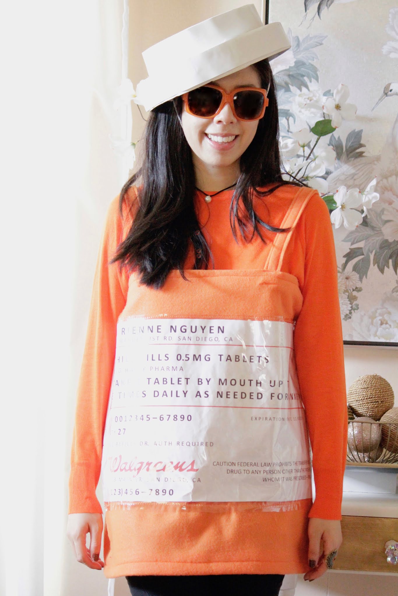 Adrienne Nguyen_DIY Felt Fabric and Construction Paper Halloween Costume_What to Wear on Pharmacy Day