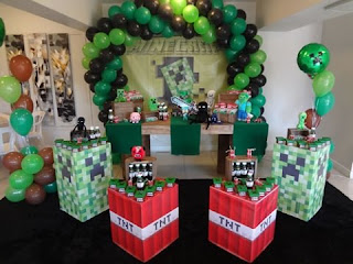 Fiestas Infantiles Decoradas con Minecraft