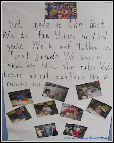 photo of: First Grade Impressions, Insight and Opportunities: Handwritten Class Rules