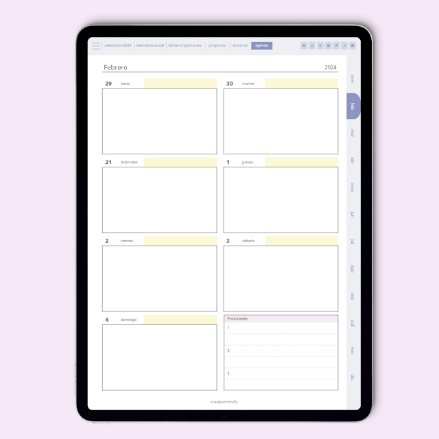 agenda digital gratis 2024 ipad android