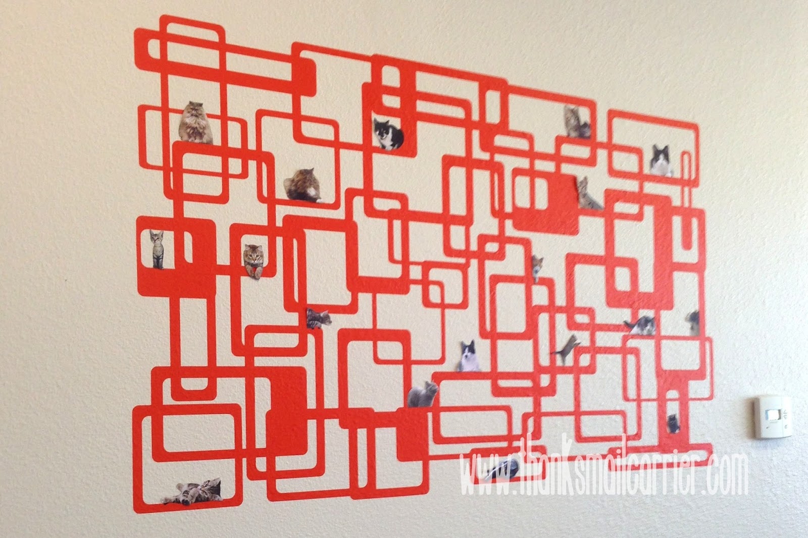 modern cat wall art