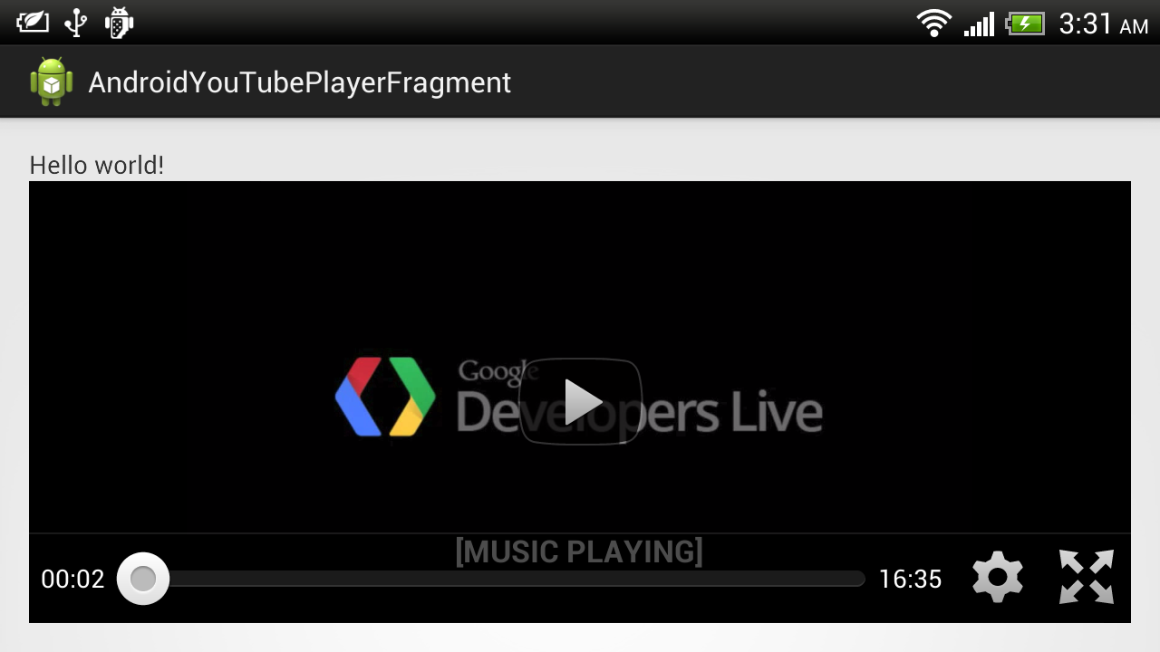 AndroidYoutubePlayerFragment