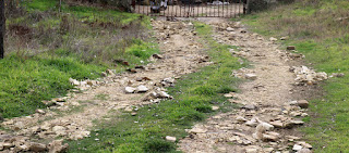 The old stones are bedding in well