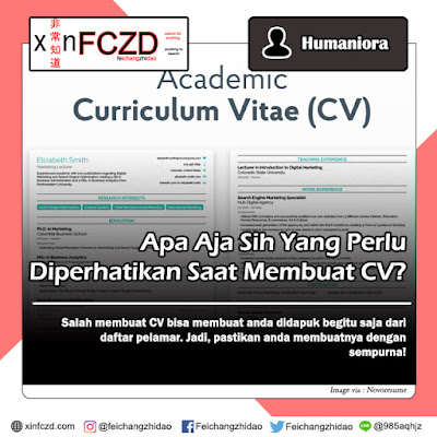 Apa Aja Sih Yang Perlu Diperhatikan Saat Membuat CV?